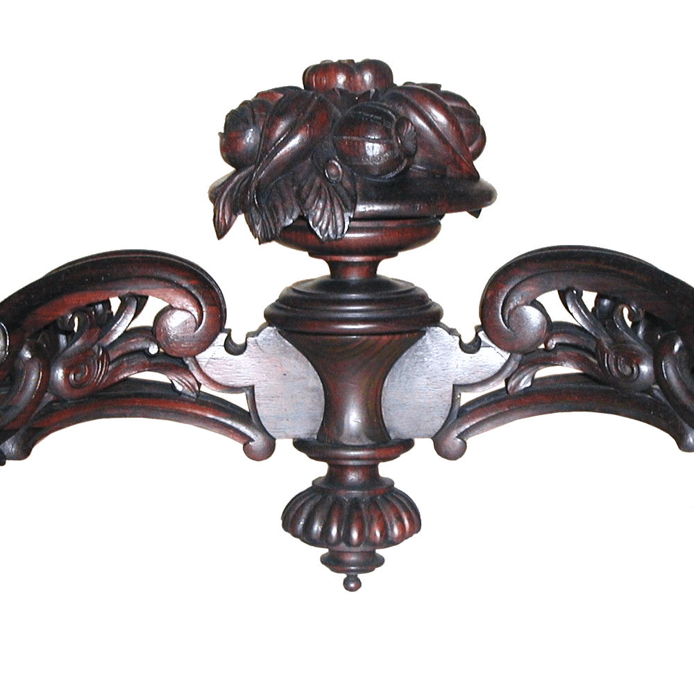 American Rococo Laminated Rosewood Center Table By Meeks