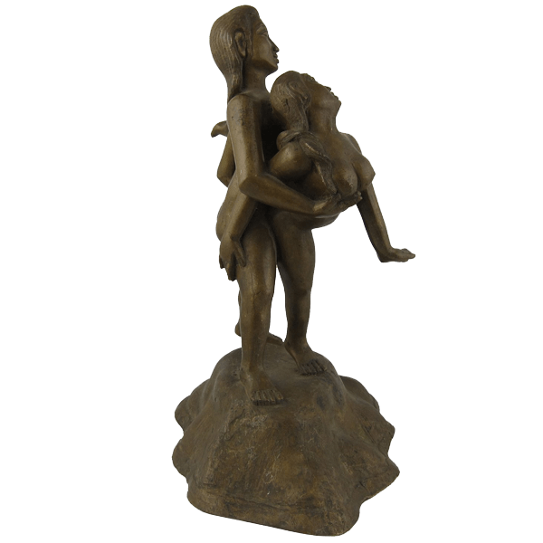 Bronze Sculpture Human Figurine Handmade In India