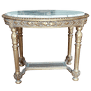 Oval French Gold Gesso Center Table