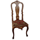 Set Of Four Dutch Marquetry Side Chairs