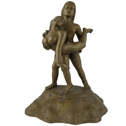 Bronze Sculpture Human Figurine Handmade In India